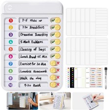 Magnetic Chore Chart for Kids, ADHD Tools Kids to Do List Checklist White