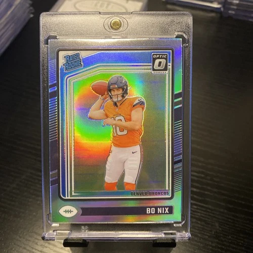 Bo Nix 2024 Panini Donruss Optic Holo Prizm Rated Rookie