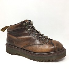 Dr Martens Chunky Ankle Boots Shoes Mens Size 8 US 7 UK Brown Grizzly Leather UK