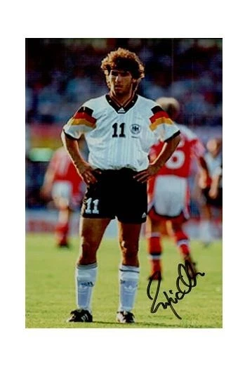 Carte Signée Football Allemagne Andreas Köpke Original Signierte