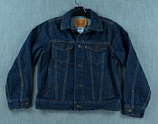 Levi  s Trucker Jacket Boys M 10-12 YRS Dark Blue Denim Jacket