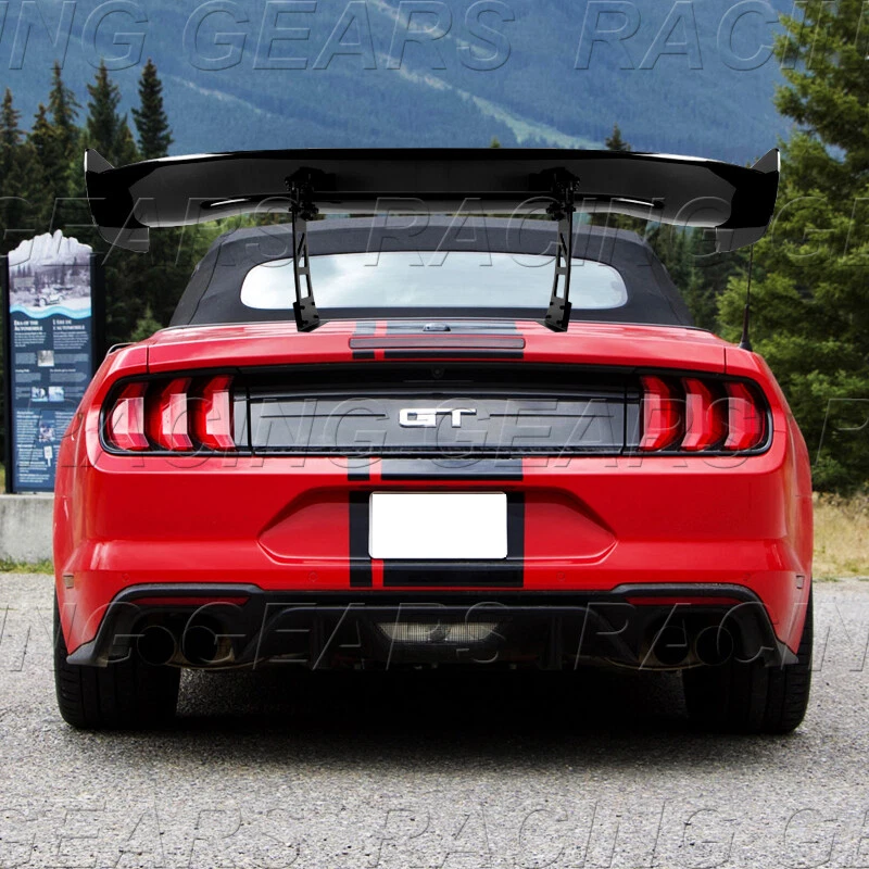 ALERÓN MALETERO TRASERO UNIVERSAL 57" ESTILO GT2 PINTADO NEGRO DOWN FORCE RACING Foto 4 de 4