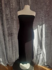 BNWT Elegant Plus Size Ladies Black Sleeveless Tube Dress  Size 30 Ex Condition