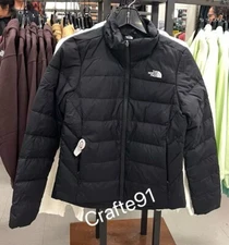 Womens The North Face Minoqua Insulated Puffer Jacket 550-Down TNF Black