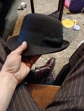 Vintage Dobbs Black Fedora Lytton's  Black Sz 7
