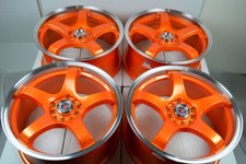 17 Orange Rims Golf Matrix Crosstrek Outback Legacy Gr86 5x100 5x114.3 Wheels