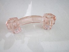 LIGHT PINK GLASS CABINET PULLS DRAWER HANDLES...