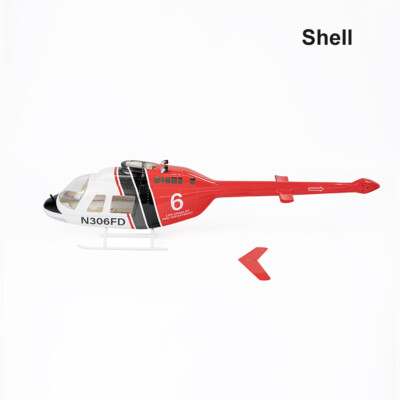 Fly Wing Bell 206 6CH GPS 3D Flight RC Hubschrauber Fuselage Spare Parts Cover