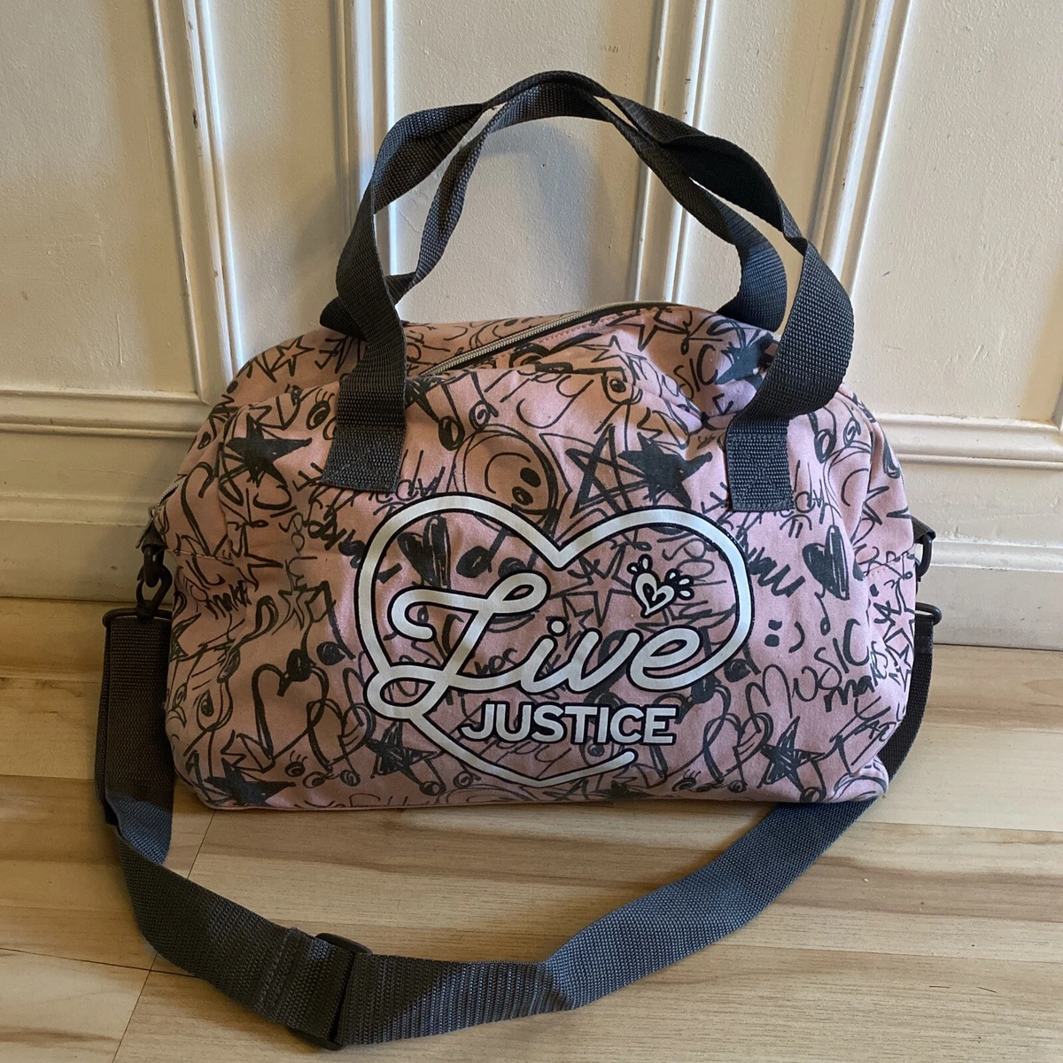 Justice cheap duffle bag