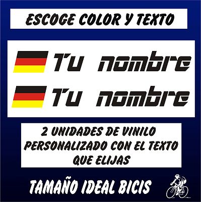 Pegatinas Adhesivas Personalizadas Con Nombre De La Bandera De Alemania - Foto 3