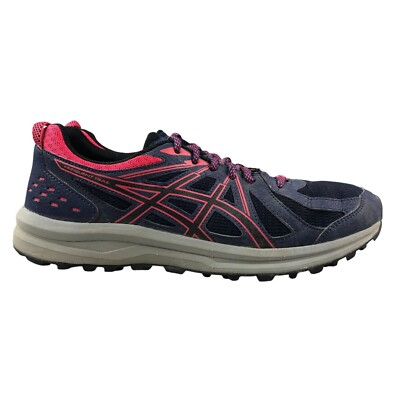 Asics Women's Size 9.5 Frequent Trail Blue Lace-Up Running TR Sneakers 1012A022