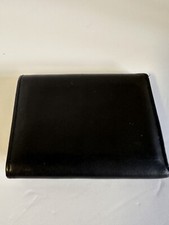 BUXTON MEN'S Black LEATHER Trifold Wallet ID Car Key Bills CC EUC VTG