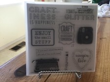 CTMH For the Love of Crafting S1808 Discontinued Stamp of the Month