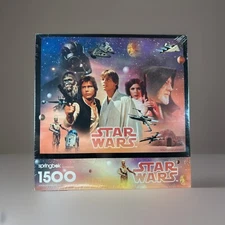 1995 STAR WARS 1500 Piece Springbok By Hallmark Jigsaw Puzzle Sealed