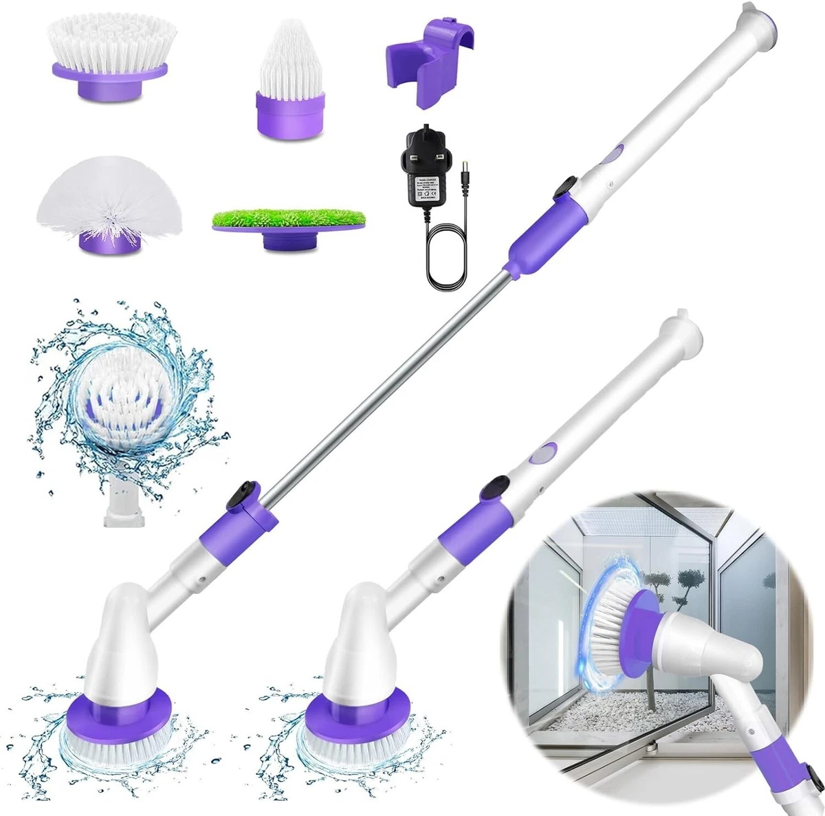 Spin brush for cleaning deals