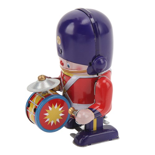 New Tinplate Walking Drummer Soldier Wind Up Toy Drumming Decorative Wind Up Toy - Picture 21 of 23