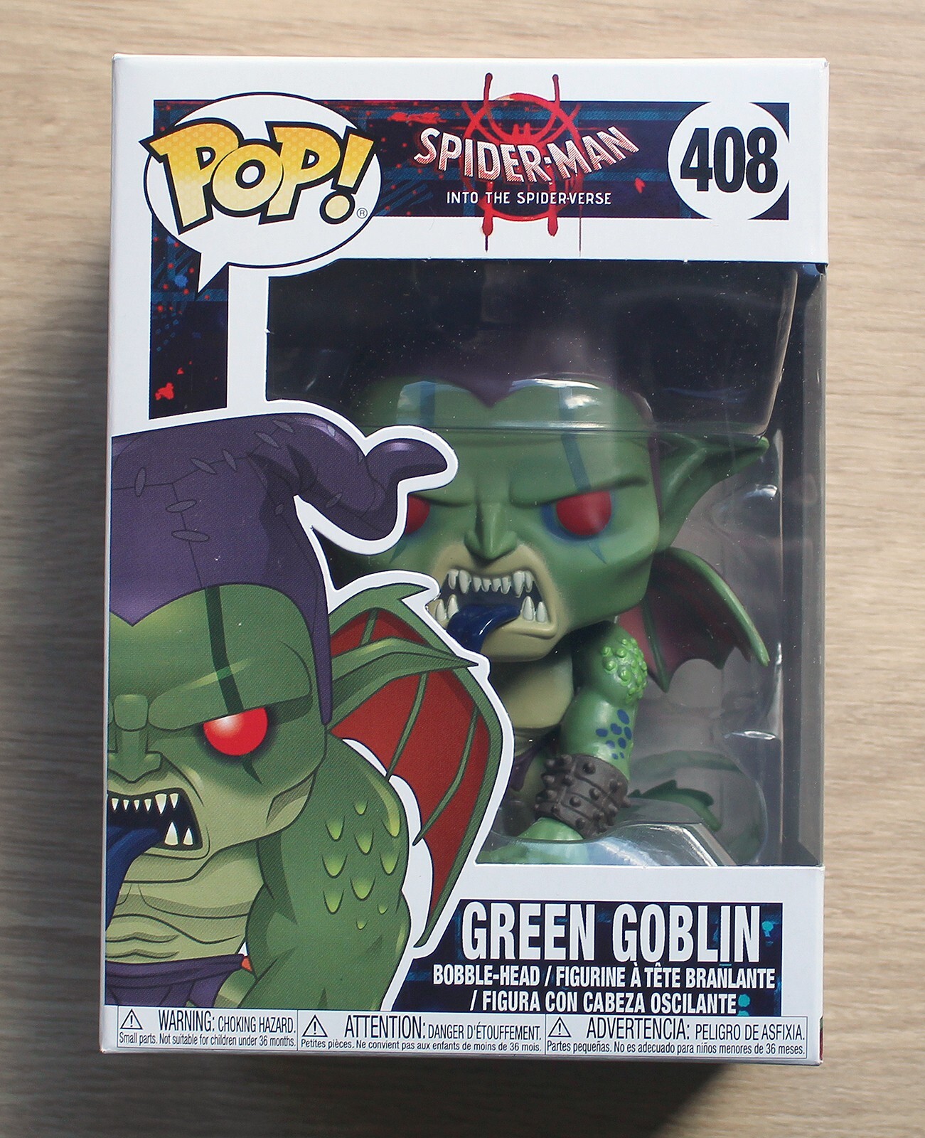 Duende Verde Funko Pop Marvel Spider-Man Spider-Verse + Protector Gratuito