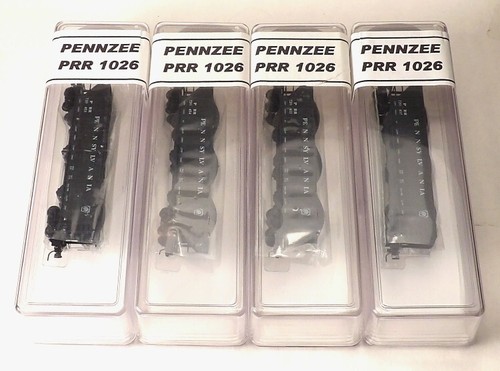 Z Scale EX. RARE PENNZEE #1026, Black/Keystone, 100-Ton Hopper 4-Pk. PENNSY NIB - Picture 6 of 7
