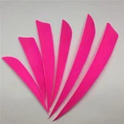50pcs 3" 4" 5" Pink Archery Fletches Real Feathers Archery Accessories