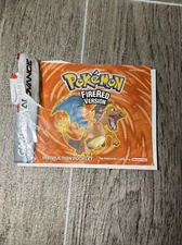 Pokemon Fire Red Instruction Booklet Game Boy Advance Manual only
