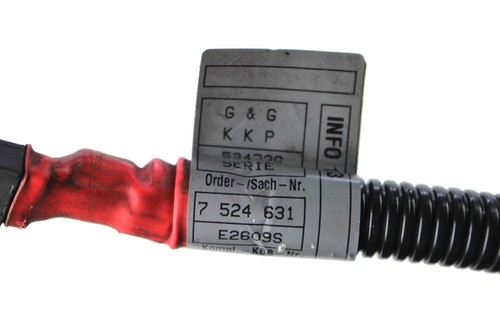 7524631 Original BMW 1er E87 Kabel Generator-Anlasser-Stützpunkt B+ Pluskabel - Picture 9 of 9