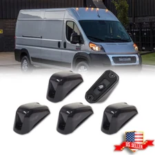 For 14-23 Ram ProMaster 1500 2500 3500 5PCS Smoke Cab Roof Marker Running Lights