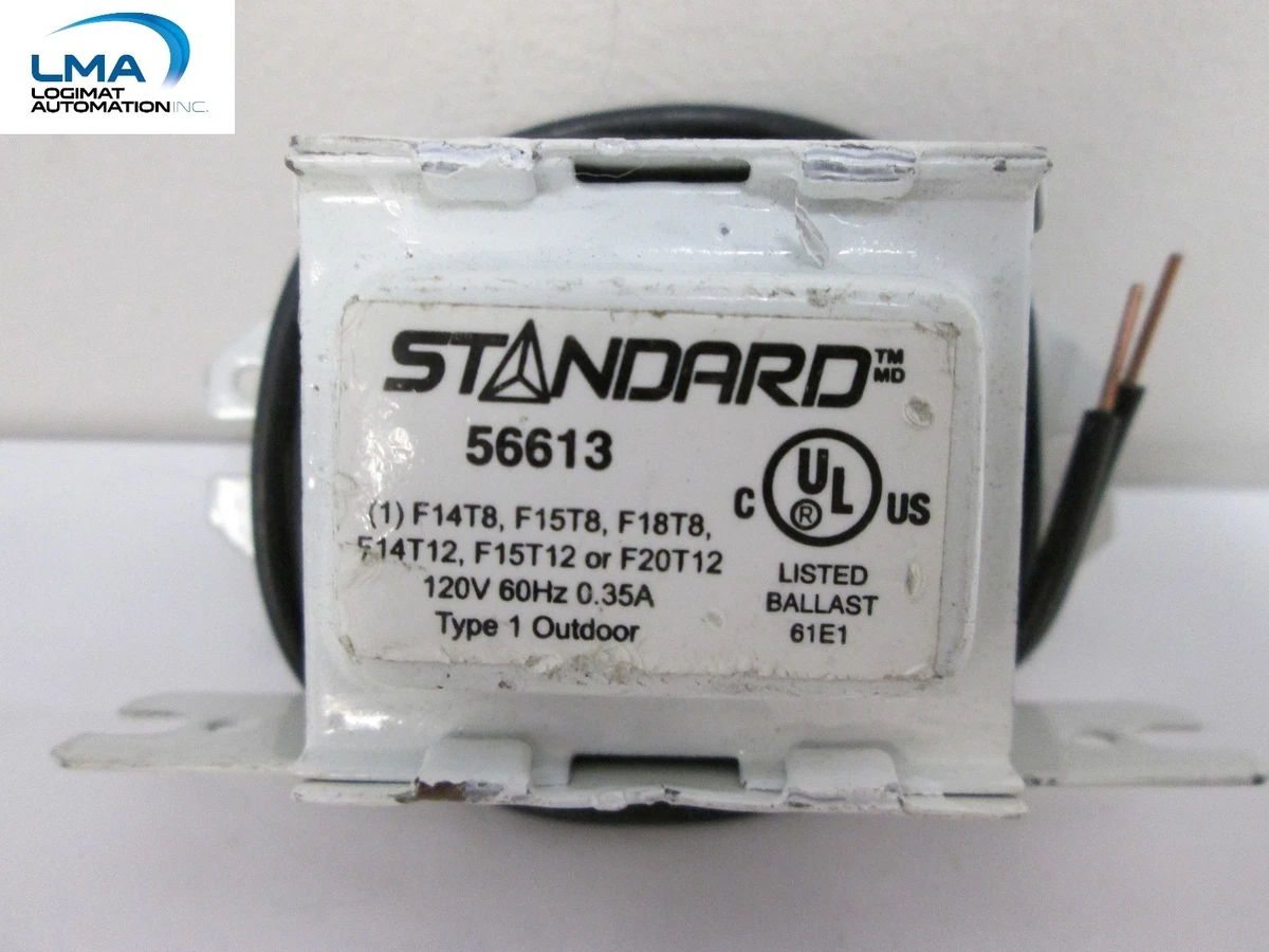 STANDARD 56613 BALLAST 120V 60Hz 0.35A LAMP TYPE 1 OUTDOOR