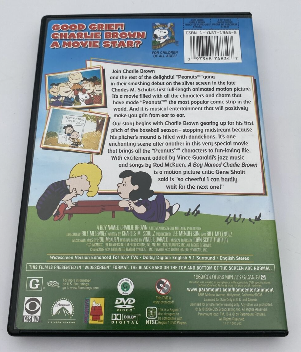 A Boy Named Charlie Brown (DVD, 2006) 97368748347| eBay