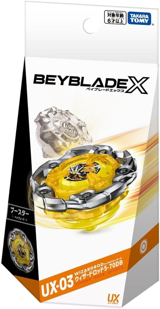 Takara Tomy Beyblade X UX-03 Booster Wizard Rod 5-70DB JAPAN