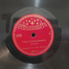 Polydor 48357 1950 Germany Tolzer Schutzenmarsch - 10" Shellac 78RPM Record - E