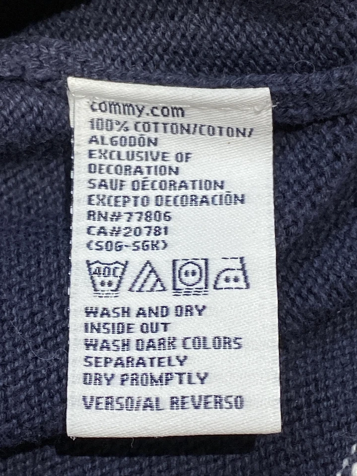 Tommy Hilfiger Niños Sudadera Talla 6 Manga Larga Niños Cuello Redondo Pullover Algodón Foto 4 de 4