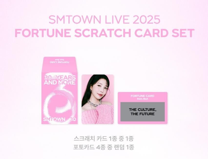 SMTOWN LIVE 2025 OFFICIAL GOODS BoA FORTUNE SCRATCH CARD SET SMTOWN LIVE 2025 OFFICIAL GOODS BoA FORTUNE SCRATCH CARD SET