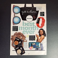 Magazine Print 2018 Image Fashion Style Collage MakeUp Ephemera Collectors Paper