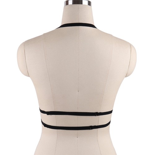 Harness Elastic Cupless Cage Bra Sexy Lingerie for Women Top Exotic Strap Belt - Picture 209 of 273