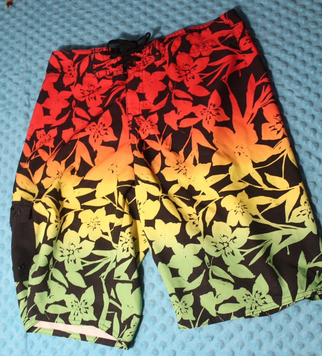 Hang Ten Men's Swim Trunks Shorts w/ Cargo Pocket Men's Size 30