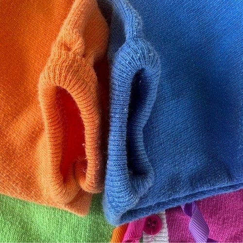 Vintage Buster Brown Colorblock Zebra Top 18 Mos Bow Ribbons Bright Colorful USA - Picture 9 of 15