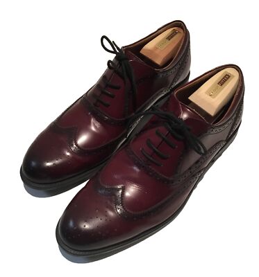 Bass Flex Step Men's Wingtip Oxford Tan Dress Shoes Slip