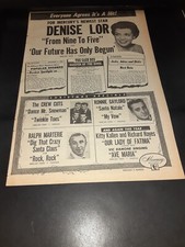 Denise Lor, The Crew Cuts, Ralph Marterie Original 1954 Promo Poster Ad Framed!