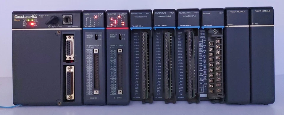 Direct Logic Koyo 405 D-450DC-1 CPU Module 24VDC (16971) - Image 2 of 4