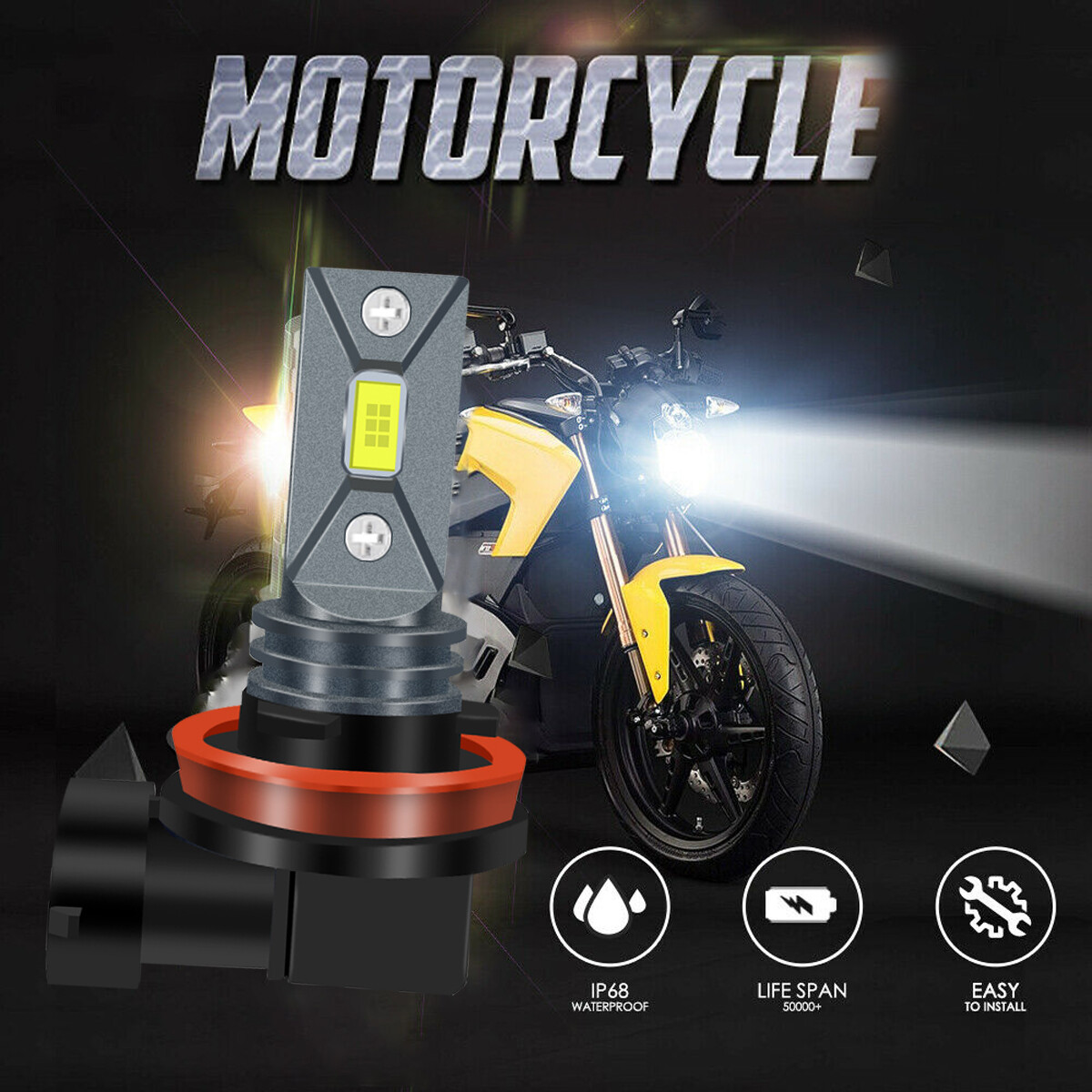 For Victory Cross Roads Country LED Motorcycle Headlight Hi/Lo