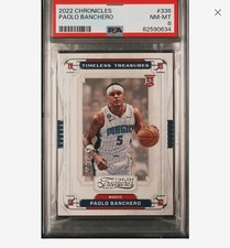 2022 Chronicles #336 Paolo Banchero Timeless Treasures /249 PSA 8 RC 