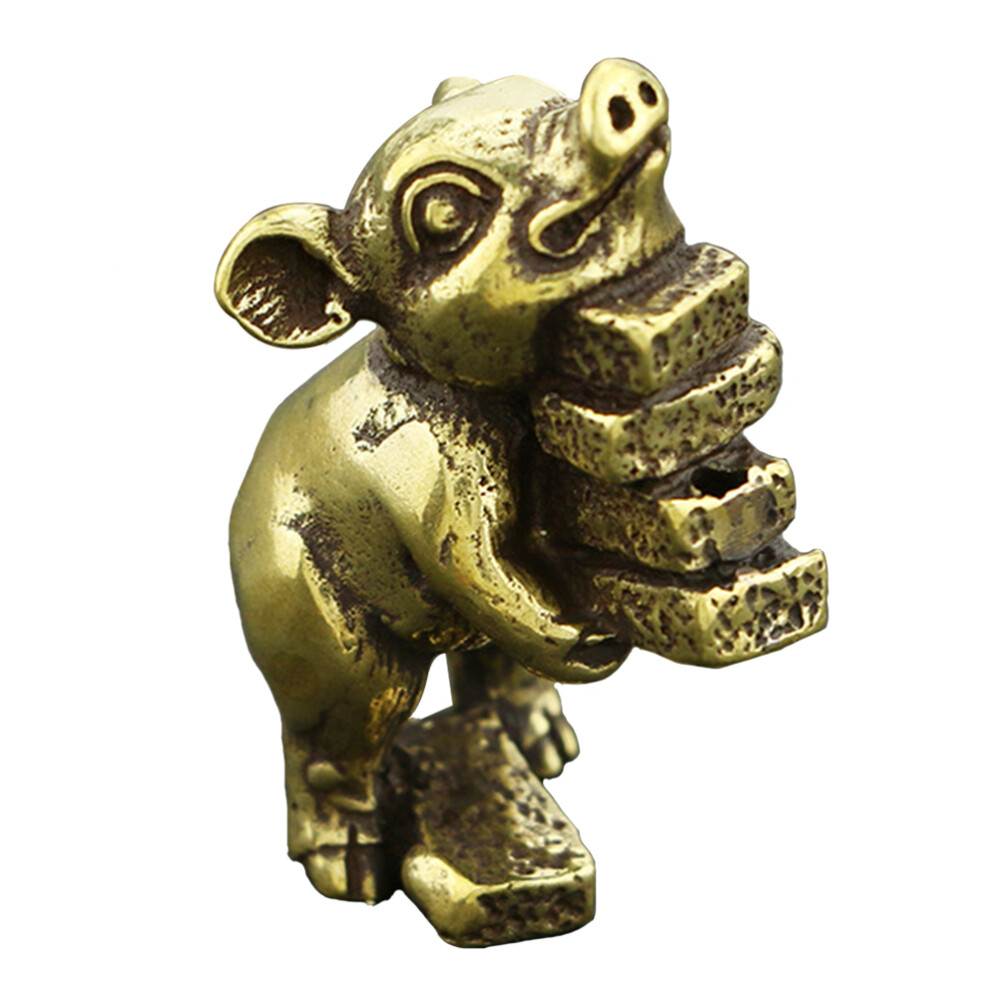 Kids Piggy Bank Bead Necklace Pendant Vintage Ornaments for Crafts