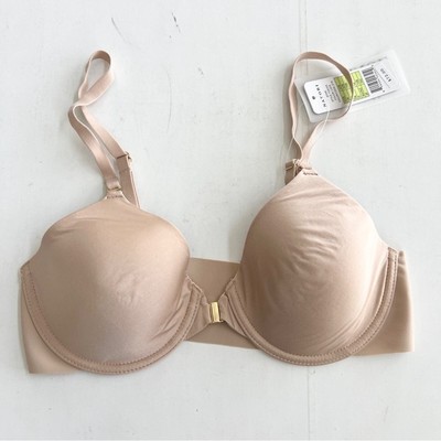 New NATORI Zone Front Close T-Shirt Bra Women s SIZE 32B Cafe 728205