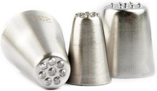 3pcs Grass Icing Nozzles Set Stainless Steel Cake Decorating Tips