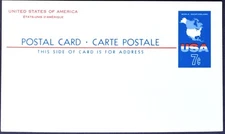 1963 US Sc. #UX49 postal card, 7 cent, mint, sharp corners, excellent shape