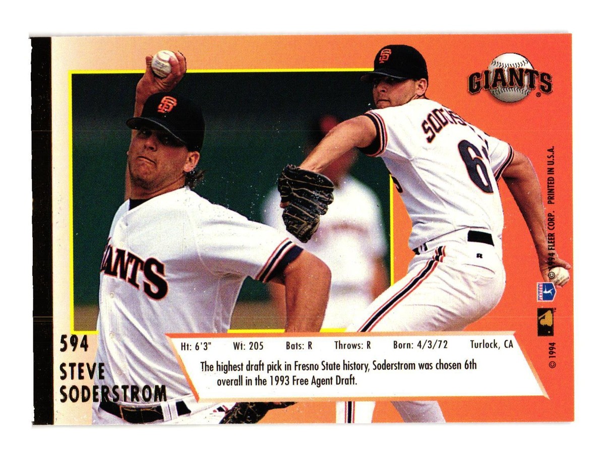 1994 Ultra #594 Steve Soderstrom San Francisco Giants | eBay