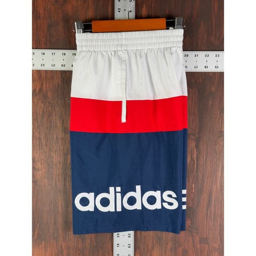 Adidas Woven Colorblock Shorts Activewear RWB Red White Blue Youth Large 14/16 - Picture 2 of 8