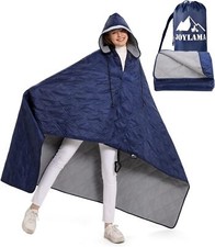 Outdoor camping blanket, waterproof fleece sports field blanket 79 in 54 in