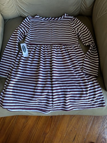 Kids Girls Dress Old Navy Stripes 4T NEW - Picture 5 of 6
