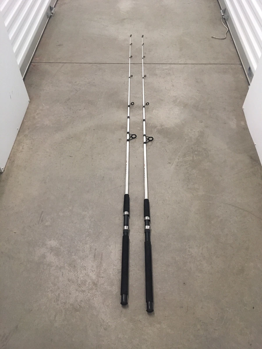 2 Shakespeare Tiger Spinning Rods 7' Catfish/Trolling Med BLACK (v)